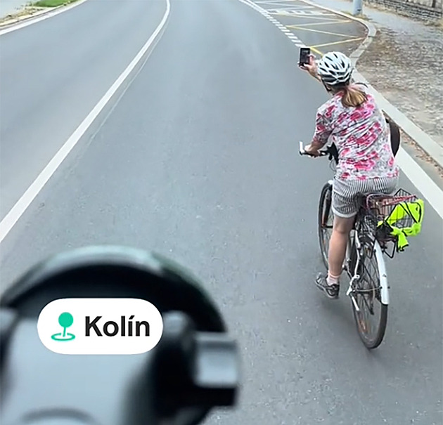 Pokuta pro cyklistku i vybržďovaného kamioňáka. Problematický úsek, zjistilo město