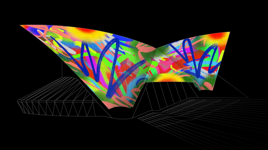 Ikonickou operu v Sydney rozzáří výtvory začínajících umělců. Díla vytvořili na iPadu