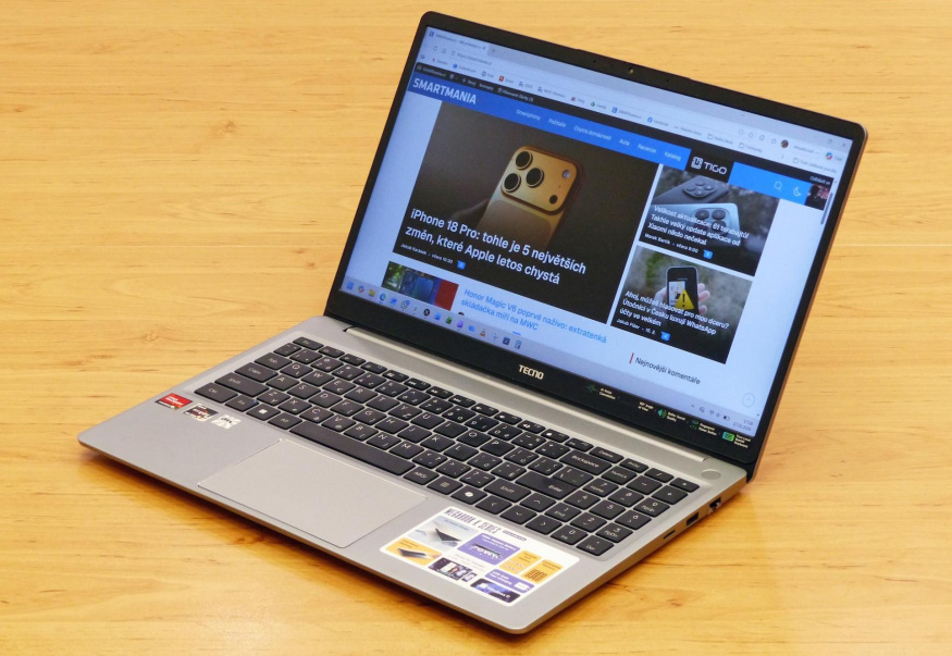 Tecno Megabook K15s: pět důvodů, proč patří k nejlepším notebookům do 10 tisíc