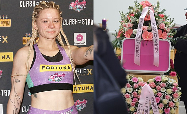 Růžová rakev popsaná vzkazy. Proběhlo poslední rozloučení s influencerkou Mínou