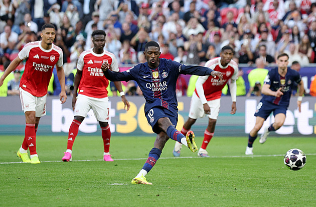 ONLINE: PSG - Arsenal 1:1, z penalty srovnal Dembélé, hraje se prodloužení