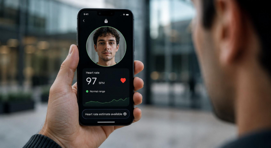 Skrytý potenciál selfie kamery: Google měří srdeční tep pouhým pohledem na displej mobilu